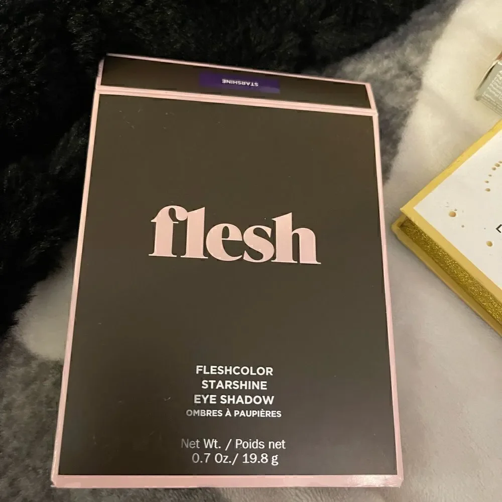 False eyelash lash extension lot + storage & flesh eyeshadow lot